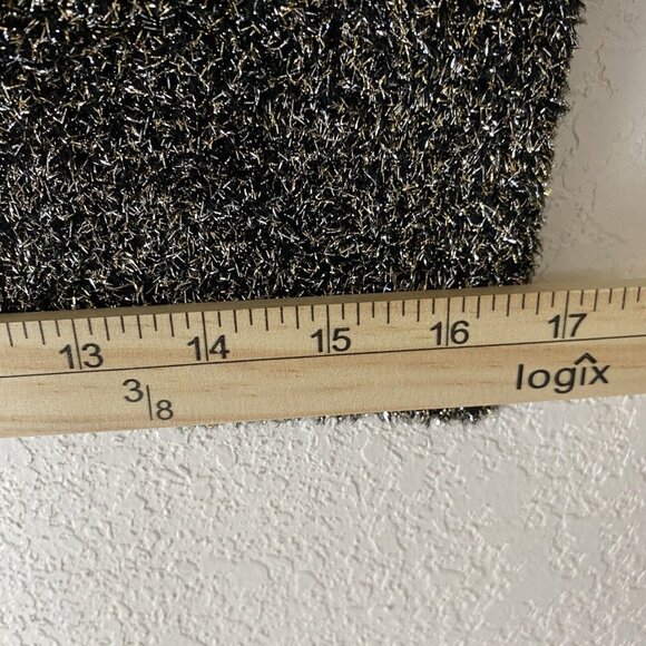 Kate Spade Sweater Womens S Crop Sparkly Glitter Mock Neck Holiday Top - Picture 10 of 12